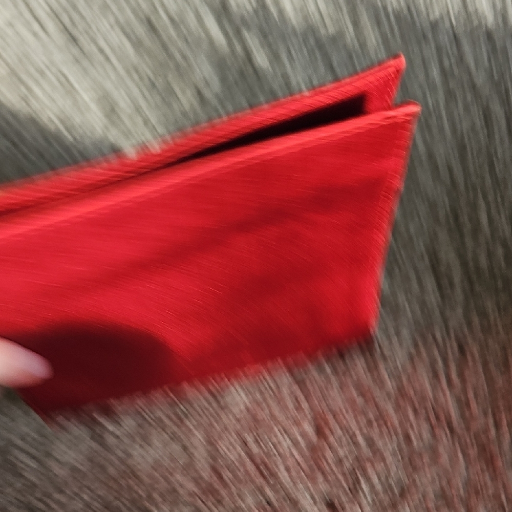 YSL Red Satin Pouch - Picture 5 of 8